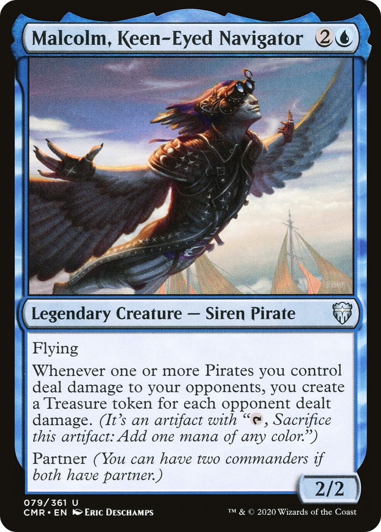 Malcolm, Keen Eyed Navigator - Magic the Gathering card